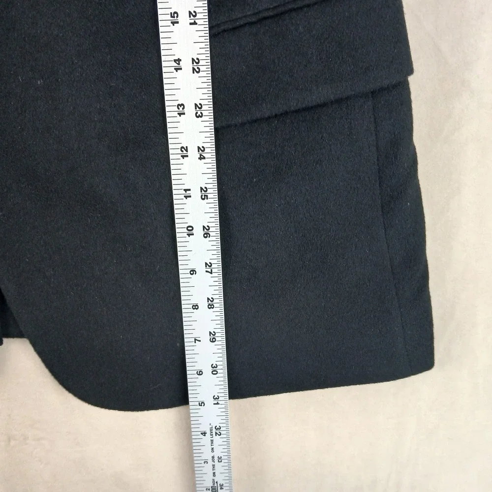 Andrew Fezza 42S‎ Mens Blazer Jacket Wool Silk Cashmere Black 22x31 44S